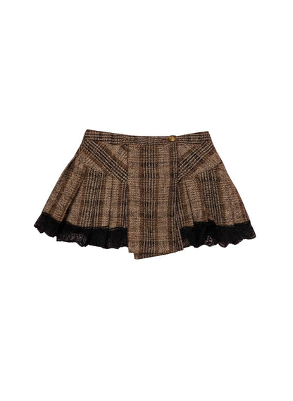 Dolce & Gabbana pleated wool skirt in size M