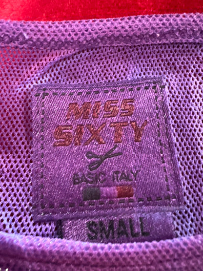 MISS SIXTY rare mesh top in size Small