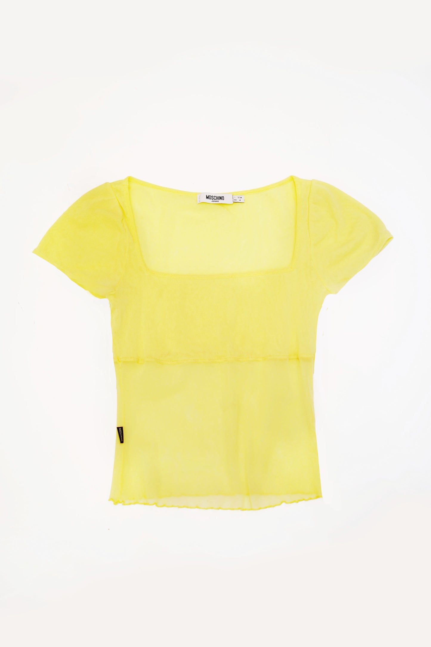 MOSCHINO jeans y2K mesh top