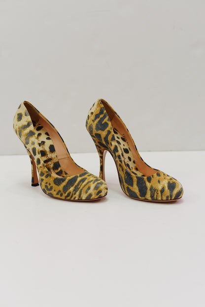 Vivienne Westwood leather cheetah pumps in size 37