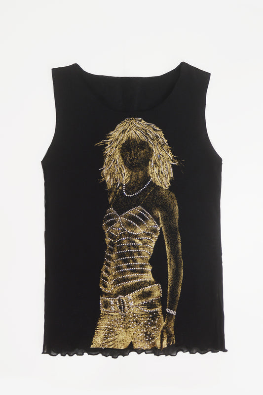 FRENCH Y2K mesh top