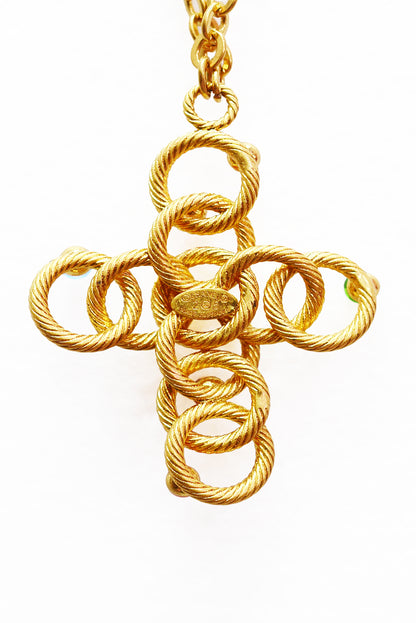 CHANEL BOOTLEG fro 80s Cross with chain