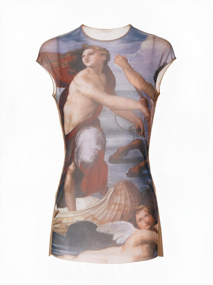 Sisley vintage mesh top/micro dress