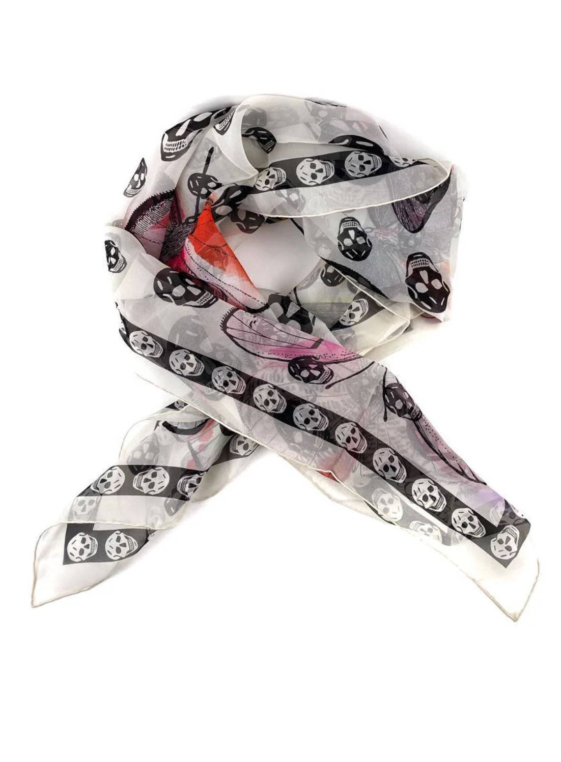 Preloved ALEXANDER MCQUEEN SKULL SCARF