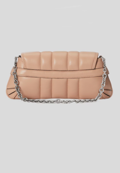 GUCCI beige horsebit chain shoulder bag