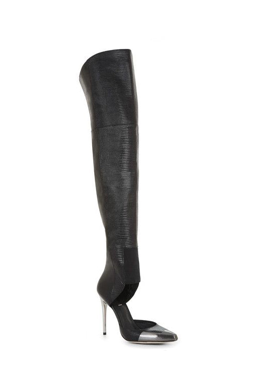 BCBG Leather runway boots in size 8