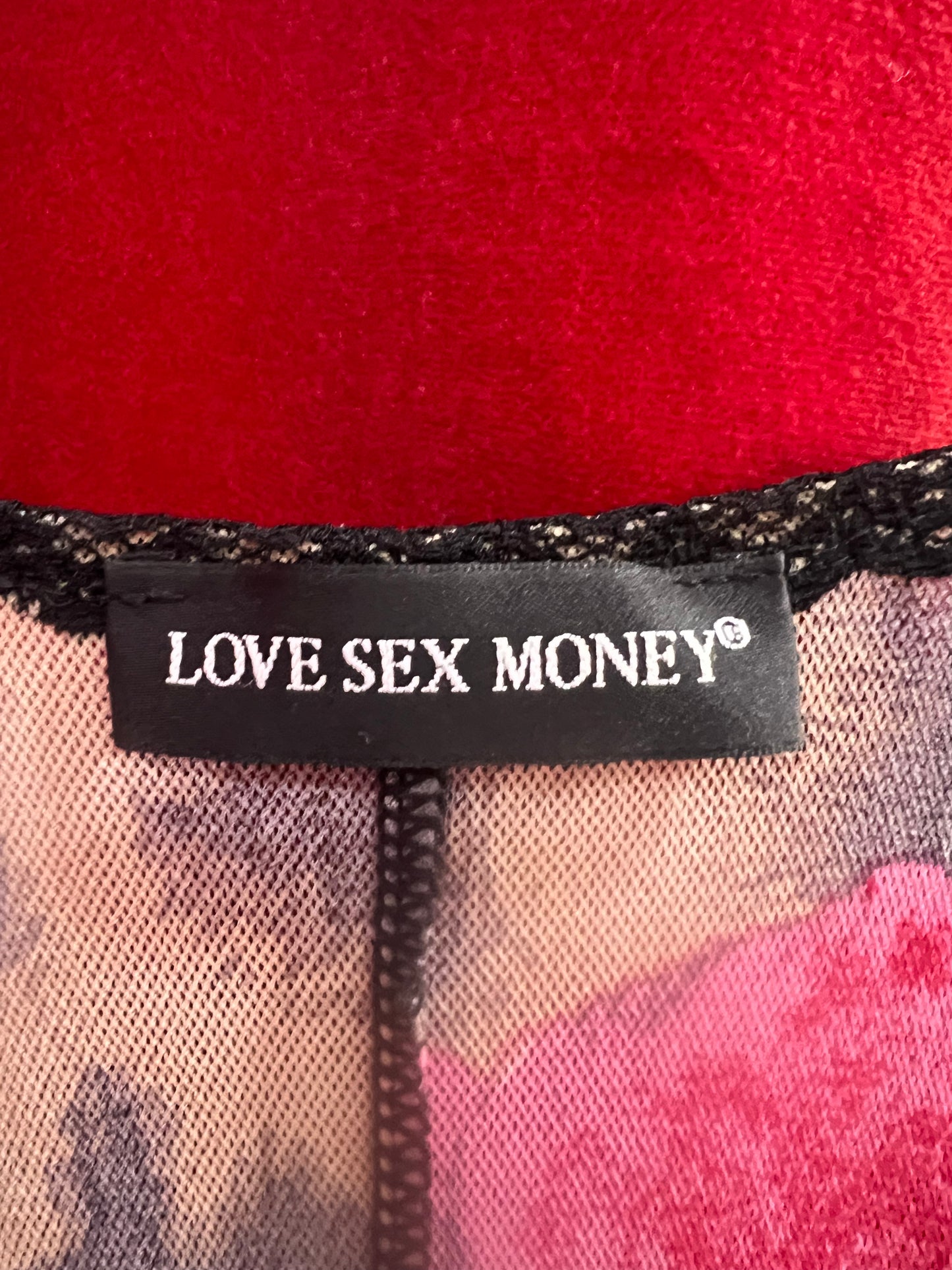 LOVE SEX MONEY Italian dress in size: Small