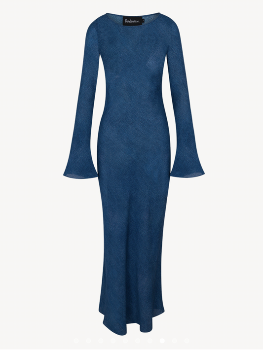 REALISATION The Gia silk dress in sizer Small