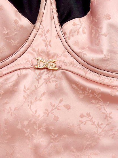 D&G polyester slip with corset on size Medium