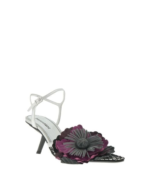 DSQUARED2 mesh pumps with flower in size: 37.5