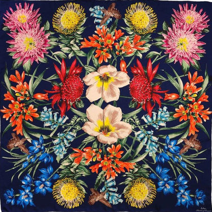 The ECHO Blooms of Oceana silk scarf