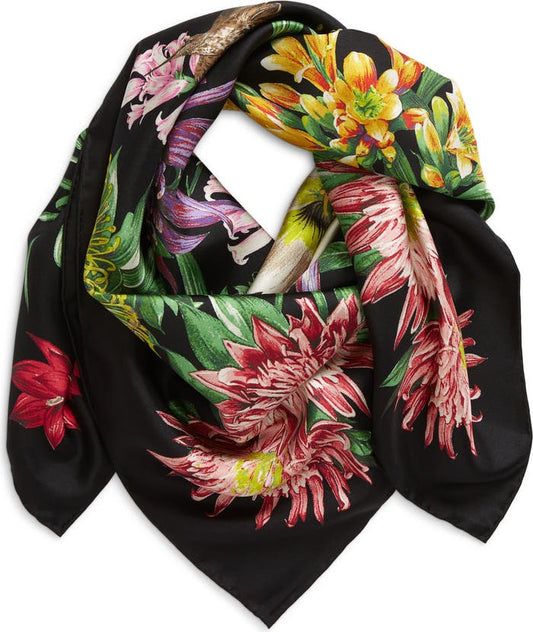 The ECHO Blooms of Oceana silk scarf