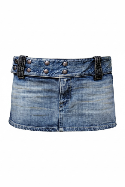 Early 2000 DIESEL micro denim skirt in size 28