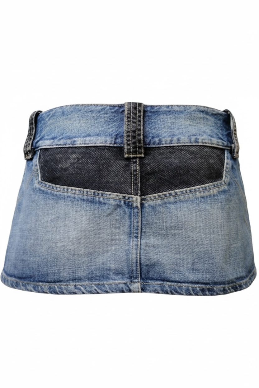 Early 2000 DIESEL micro denim skirt in size 28