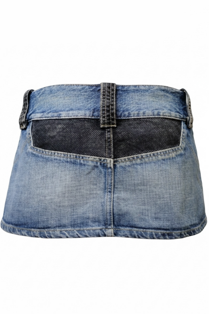Early 2000 DIESEL micro denim skirt in size 28