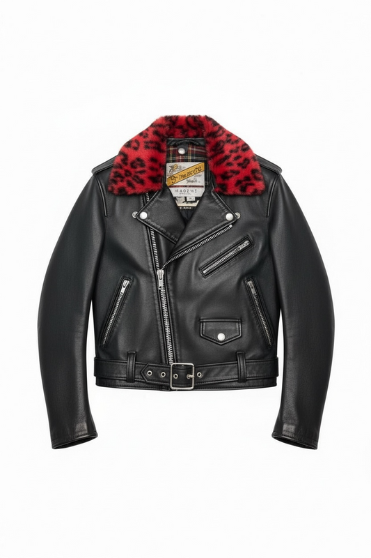 Schott leather jacket in size XS