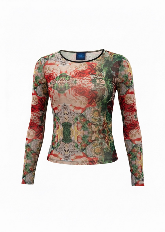 KENZO vintage mesh top in size Large