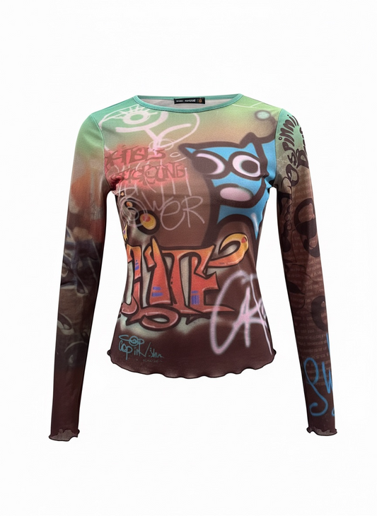 COP COPINE mesh top in size Medium