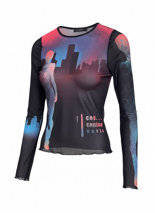 COP COPINE iconic mesh shirt in size M