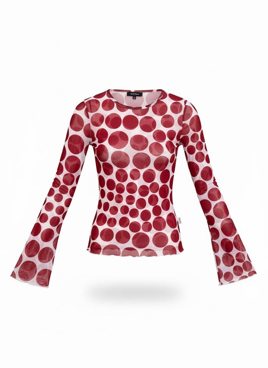 DENNY ROSE Y2K insene mesh top in size Medium