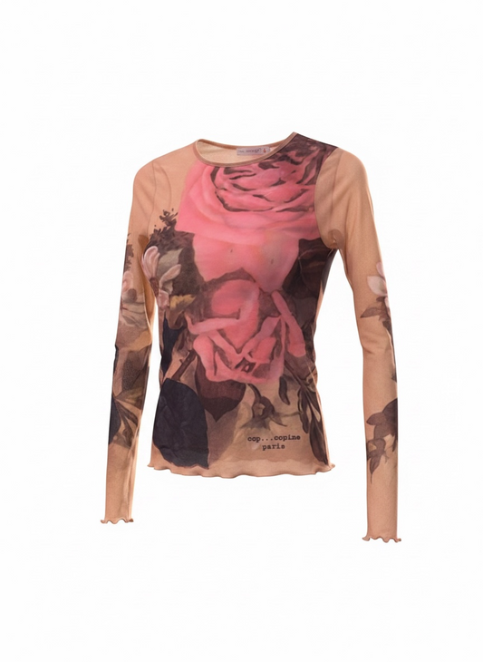 Stunning COP COPINE rose top in size: Small