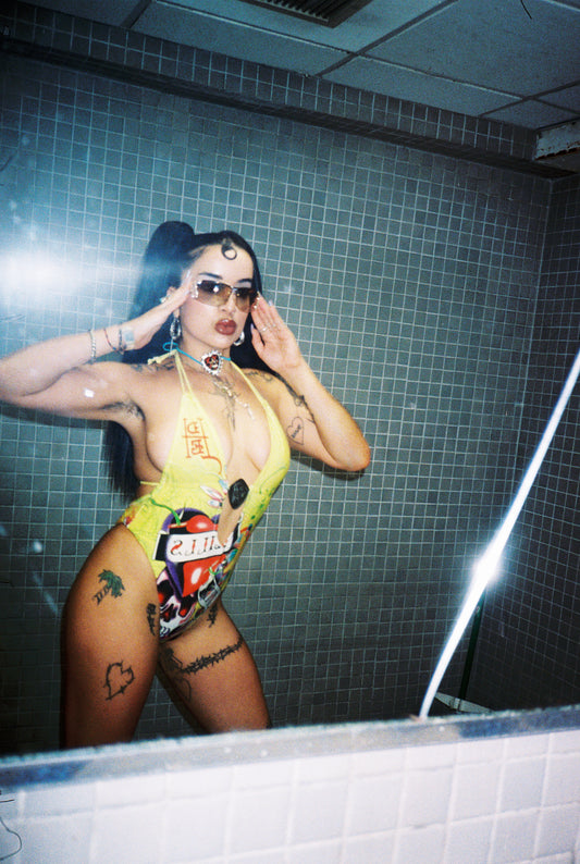 ED HARDY Y2K  swimsuit in size S