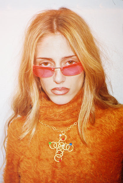 CHANEL BOOTLEG fro 80s Cross with chain