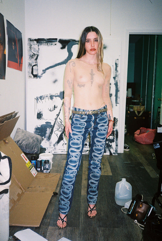 HYSTERIC GLAMOUR iconic snake pants