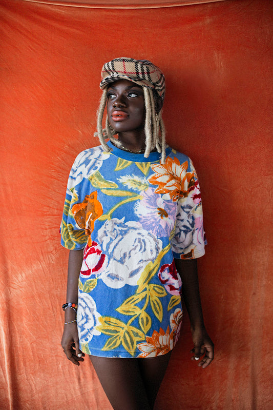 60s ORIENTED VELOUR TSHIRT