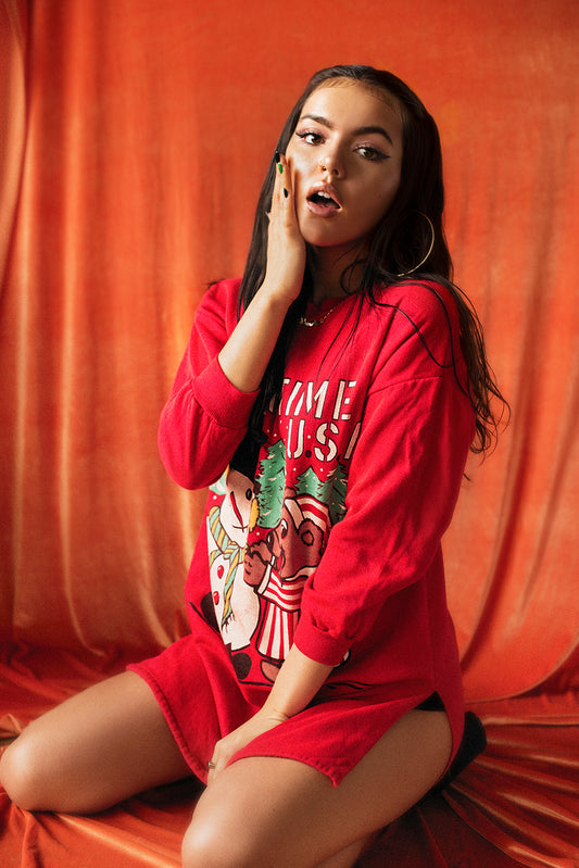 Vintage Christmas sweater/dress