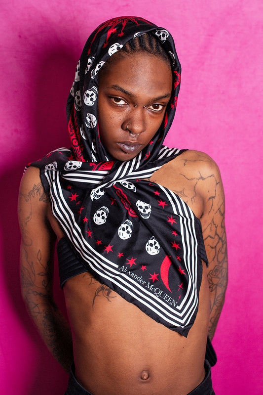 ALEXANDER MCQUEEN silk scarf