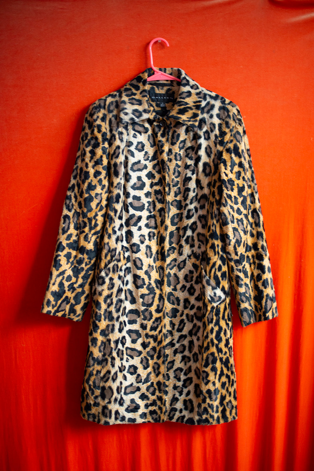 Leopard print Y2K coat