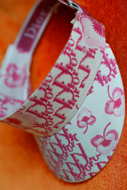 Christian Dior vintage monogram visor